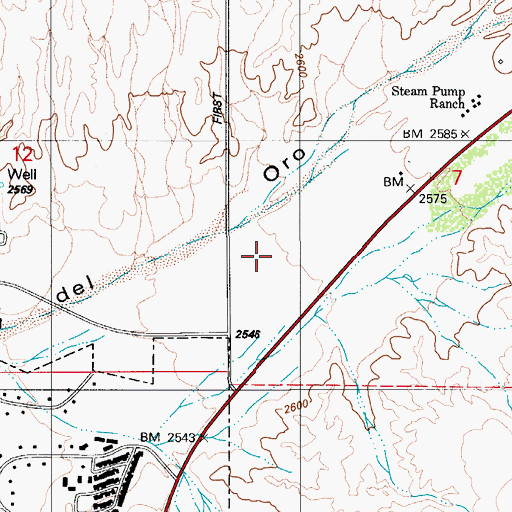 Topographic Map of Oro Valley Retail Center, AZ