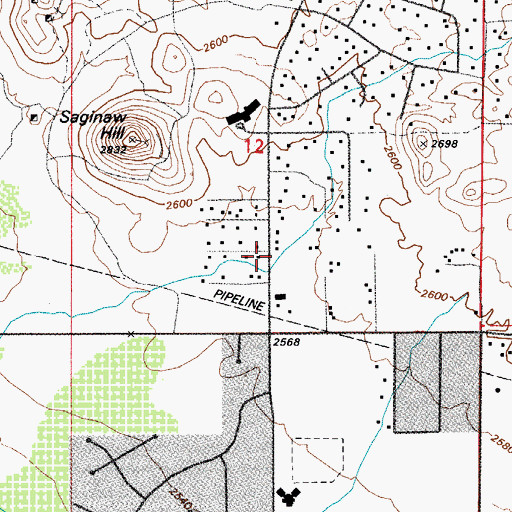 Topographic Map of Drexel Heights Fire District Station 402, AZ
