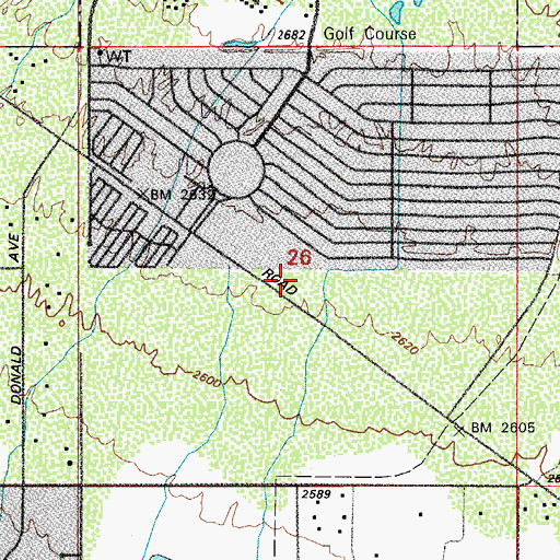 Topographic Map of Drexel Heights Fire District Station 404, AZ