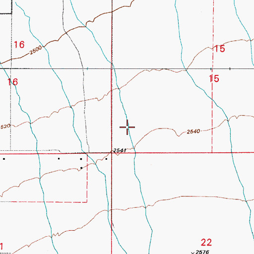 Topographic Map of Drexel Heights Fire Station 405, AZ