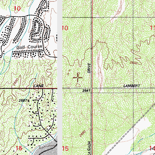 Topographic Map of Golder Ranch Fire District Station 376, AZ