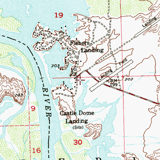 Topographic Map of Rural / Metro Fire Department Station 6, AZ