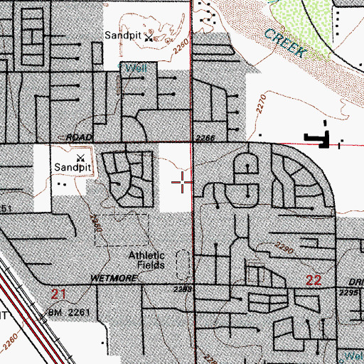 Topographic Map of Northwest Fire District Station 31, AZ