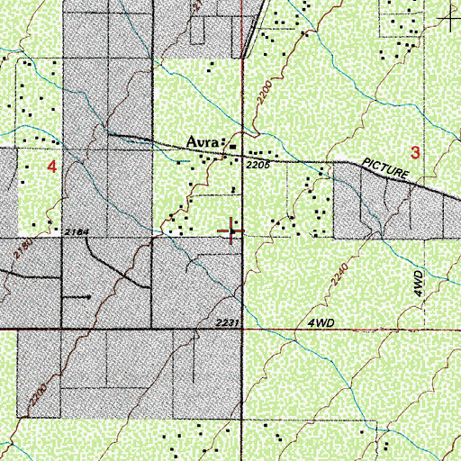 Topographic Map of Picture Rocks Fire Station 120, AZ