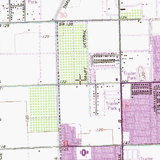Topographic Map of Yuma Fire Department Station 4, AZ