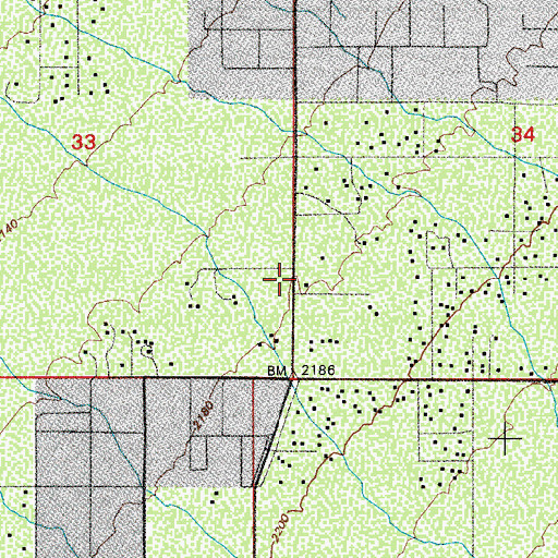 Topographic Map of Picture Rocks Fire Station 121, AZ