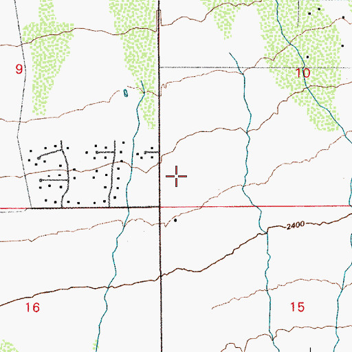 Topographic Map of Three Points Fire District Station 302, AZ