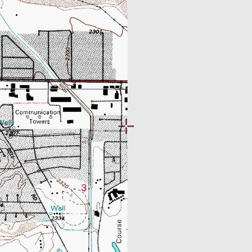 Topographic Map of Tucson Fire Department Station 4, AZ