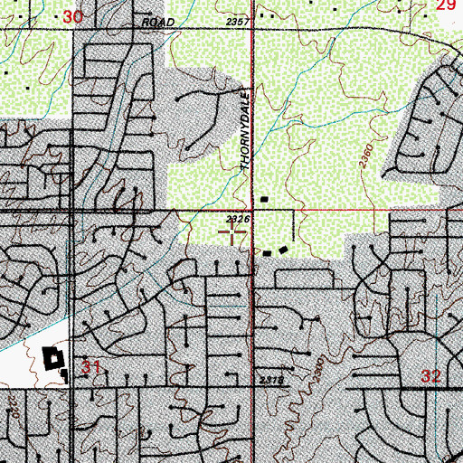 Topographic Map of Mountain View Post Office, AZ