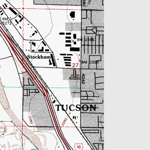 Topographic Map of Silent Wheels Ranchomes, AZ