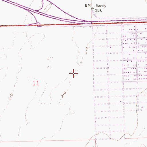 Topographic Map of Country Breeze Mobile Home Park, AZ