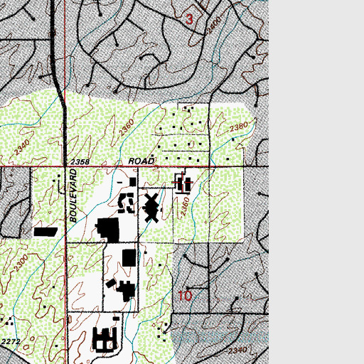 Topographic Map of Orange Grove Medical Plaza, AZ