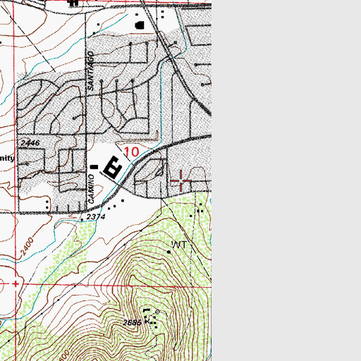 Topographic Map of Saint Mary's Medical Plaza, AZ