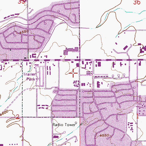 Topographic Map of Life Care Center of Sierra Vista, AZ