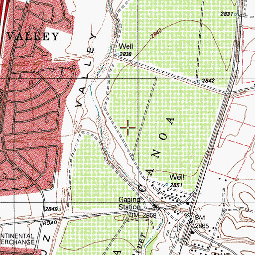 Topographic Map of Holmlund Assisted Living Suites at La Posada, AZ