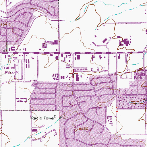 Topographic Map of Sierra Vista Regional Health Center Heliport, AZ