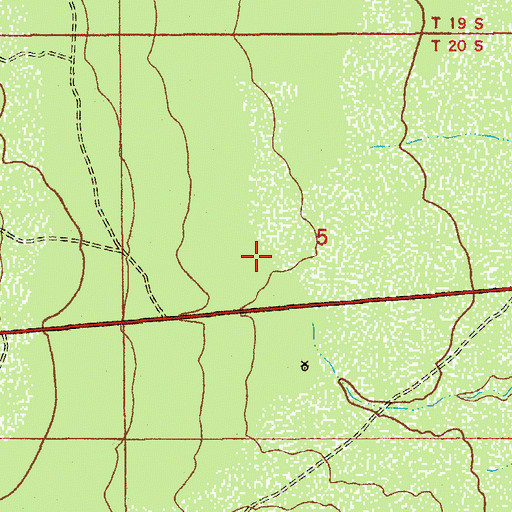 Topographic Map of Tombstone Territories Recreational Vehicle Resort, AZ