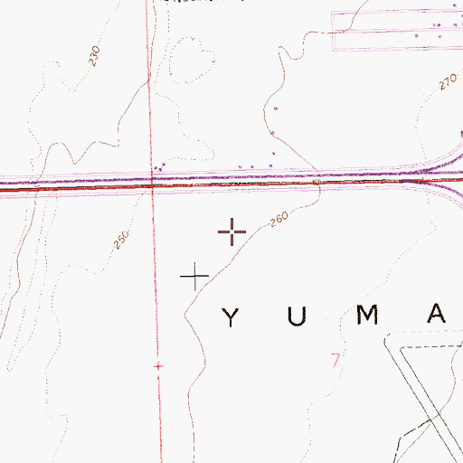 Topographic Map of Blue Sky Recreational Vehicle Park, AZ