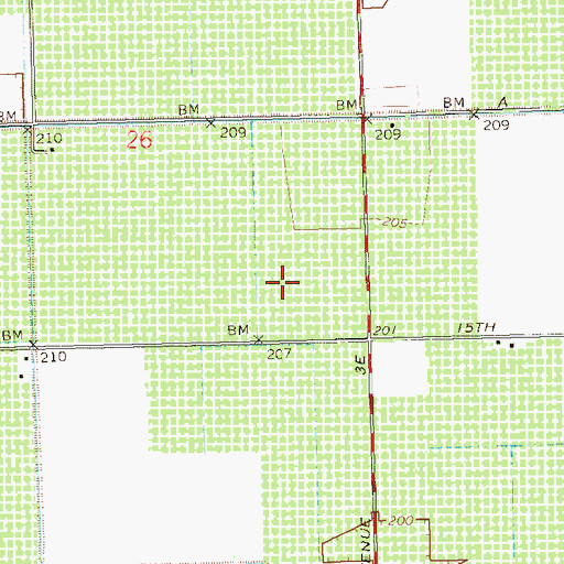 Topographic Map of Del Pueblo Recreational Vehicle Park, AZ