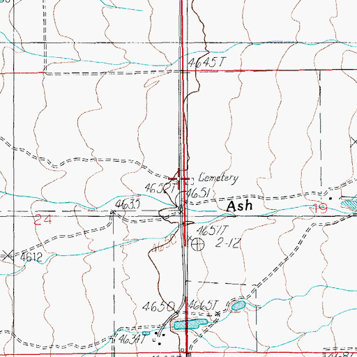 Topographic Map of Kambitsch Cemetery, AZ