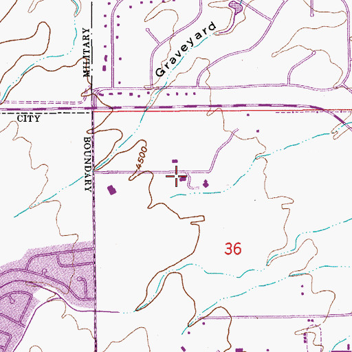 Topographic Map of Ethel H Berger Center, AZ