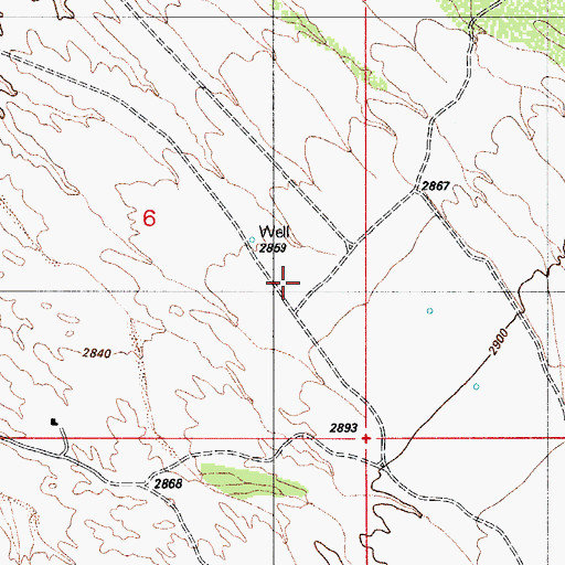 Topographic Map of Quail Creek Country Club, AZ