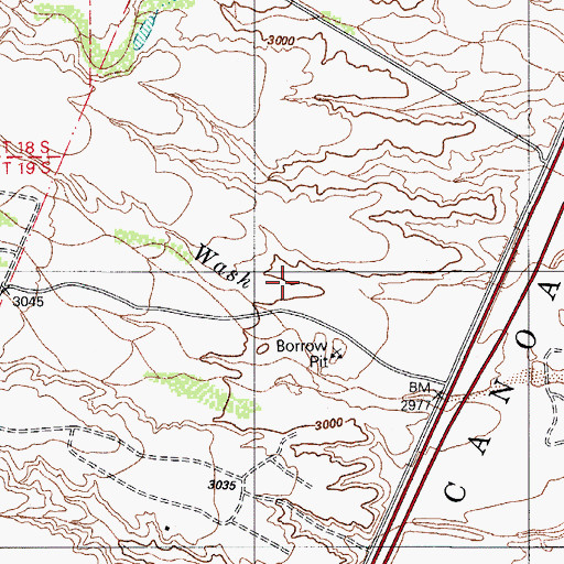 Topographic Map of San Ignacio Golf Club, AZ