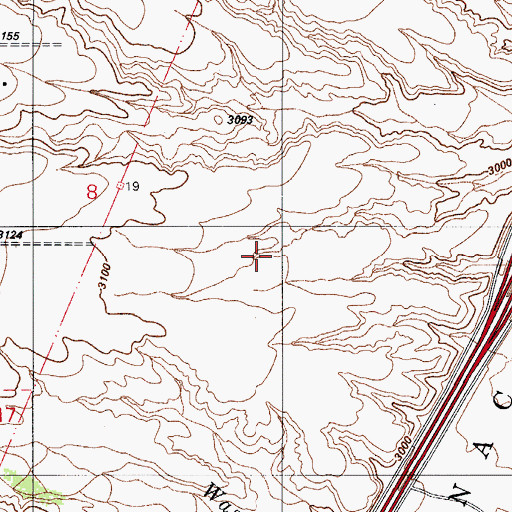 Topographic Map of Canoa Ranch Golf Club, AZ