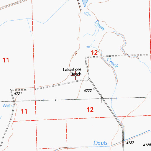 Topographic Map of Lakeshore Ranch, CA