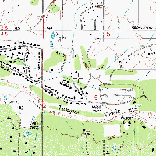 Topographic Map of Forty Niner Golf and Country Club, AZ