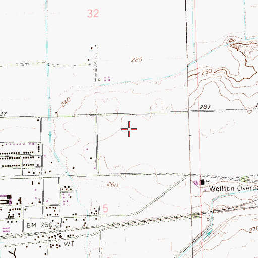 Topographic Map of Butterfield Golf Course, AZ