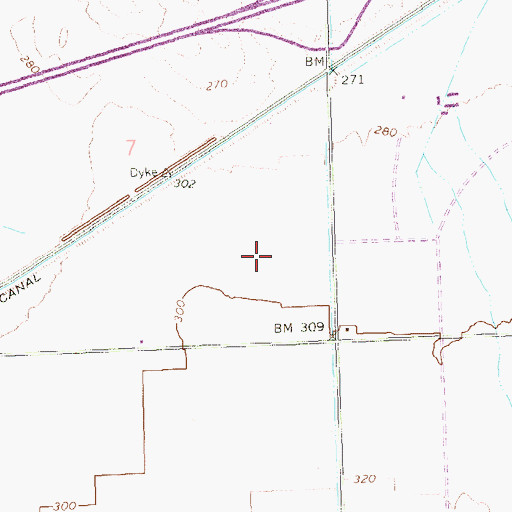 Topographic Map of The Links at Coyote Wash, AZ