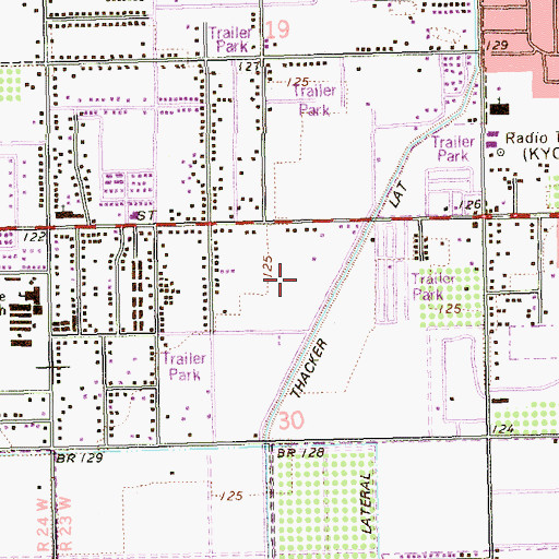Topographic Map of Ironwood Golf Course, AZ