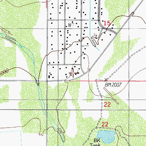 Topographic Map of Avra Valley Community Church, AZ