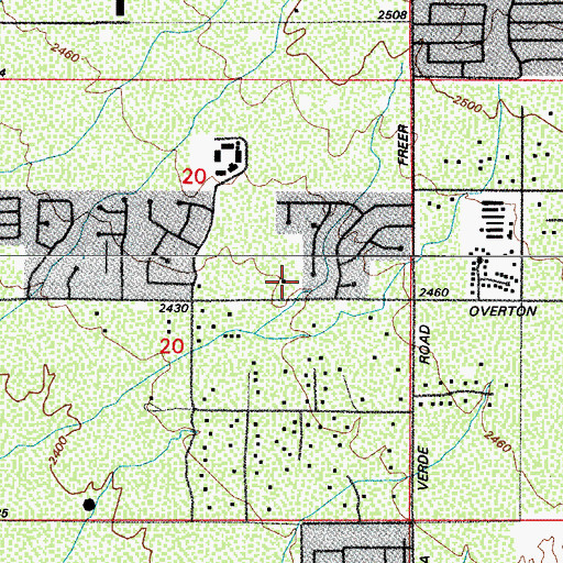 Topographic Map of Capilla Del Sol Christian Church, AZ