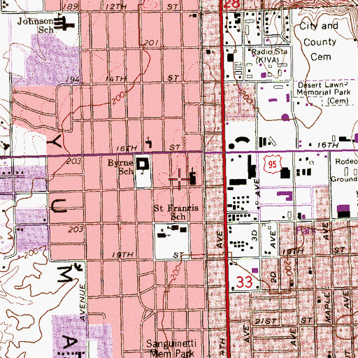 Topographic Map of Christ the Redeemer Anglican Church, AZ