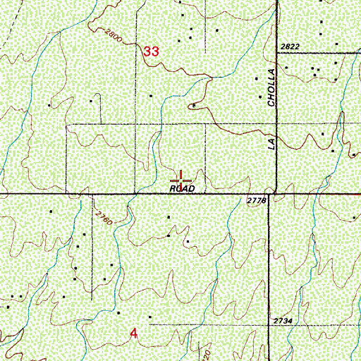 Topographic Map of Copper Mountain Assembly of God, AZ