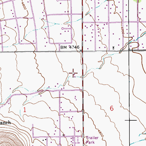 Topographic Map of Country Estates Southern Baptist Church, AZ