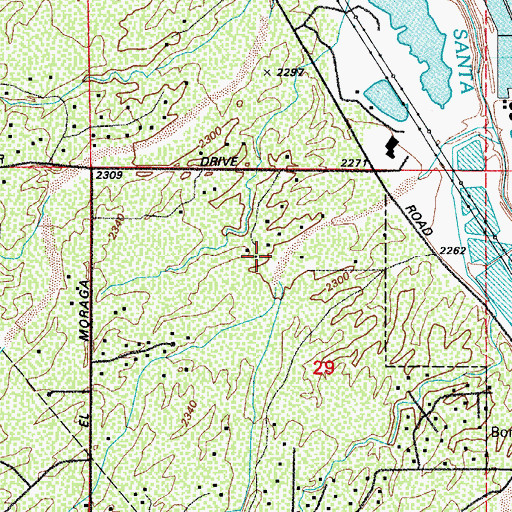 Topographic Map of Desert Ashram, AZ