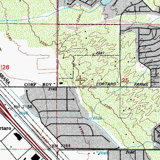 Topographic Map of Desert Son Community Church, AZ