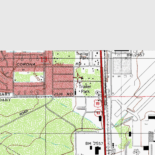 Topographic Map of Faith Assembly of God, AZ