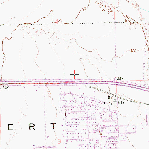 Topographic Map of Foothills Church of Christ, AZ