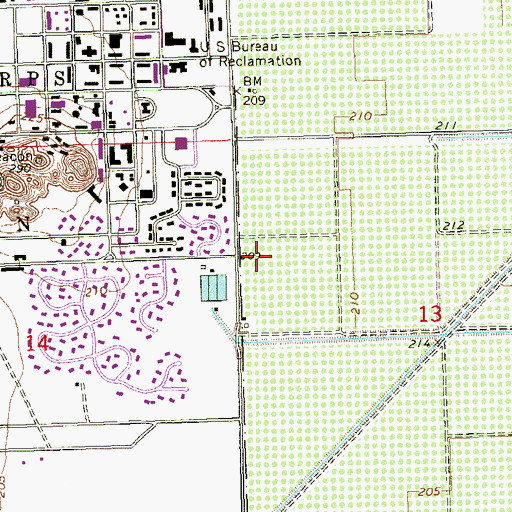Topographic Map of Generations Church, AZ