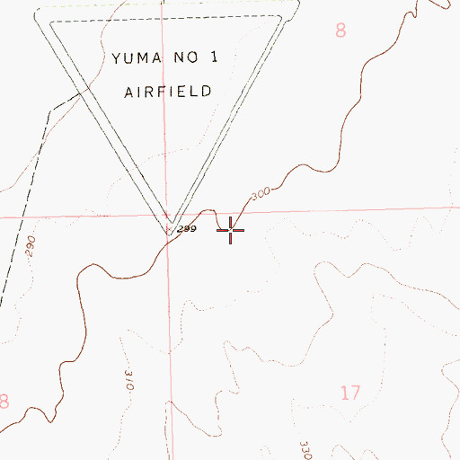 Topographic Map of Gloria de Cristo Lutheran Church, AZ