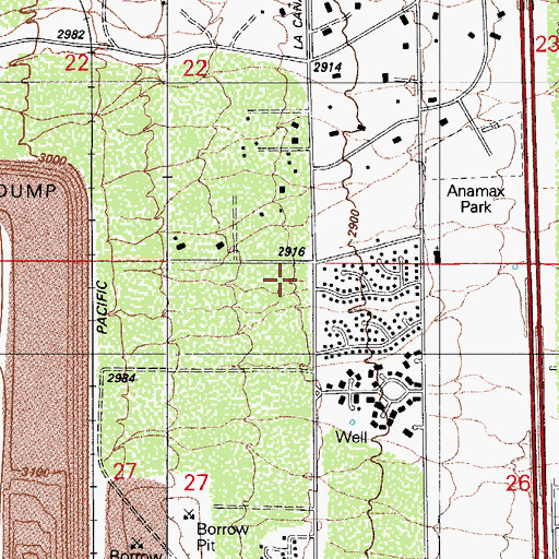 Topographic Map of Good Shepherd United Church of Christ, AZ
