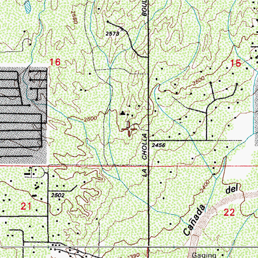 Topographic Map of Grace Community Covenant Church, AZ