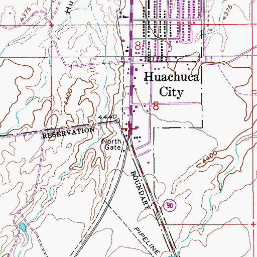 Topographic Map of Greater Antioch Missionary Baptist Church, AZ