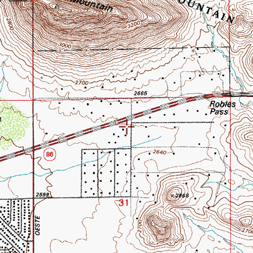 Topographic Map of Holy Way Presbyterian Church, AZ