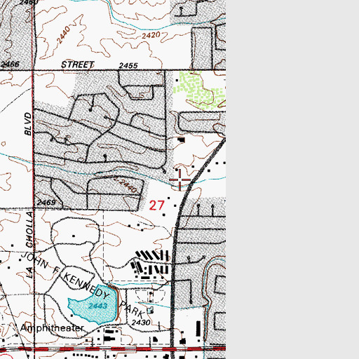 Topographic Map of House of Prayer, AZ