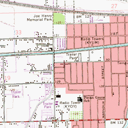 Topographic Map of Maranatha Baptist Church, AZ
